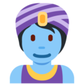 Gender neutral young genie emoji from twitter